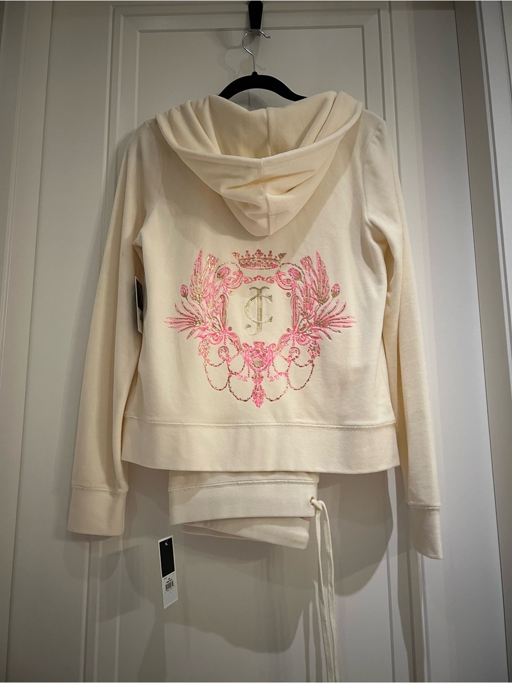 New Juicy Couture track suits in cream
